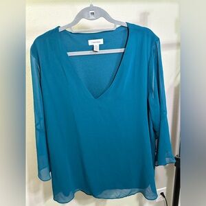 Calvin Klein Turquoise Blouse